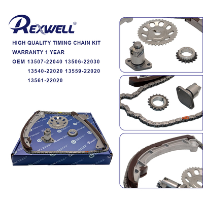 13507-22040 13506-22030 13540-22020 13559-22020 13561-22020 طقم سلسلة توقيت محرك السيارة لتويوتا كورولا ZZE122